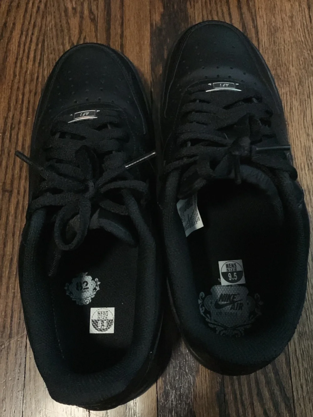 Nike Air Force 1 Black Low-Top Sneakers